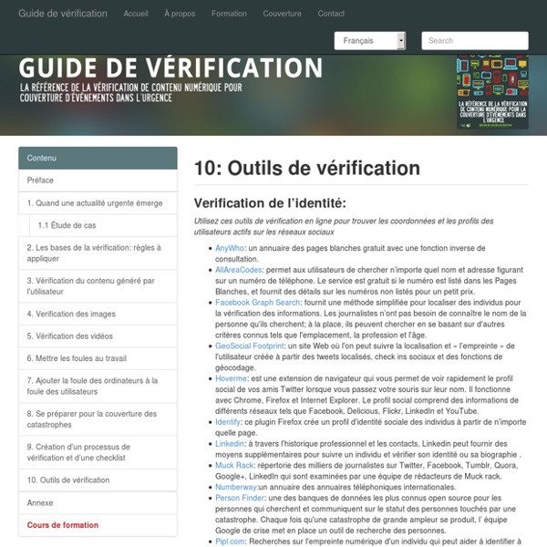 Verification Handbook: homepage