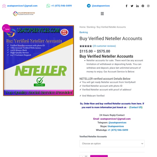 Buy Verified Neteller Accounts - 100% safe & Full Verified Accounts