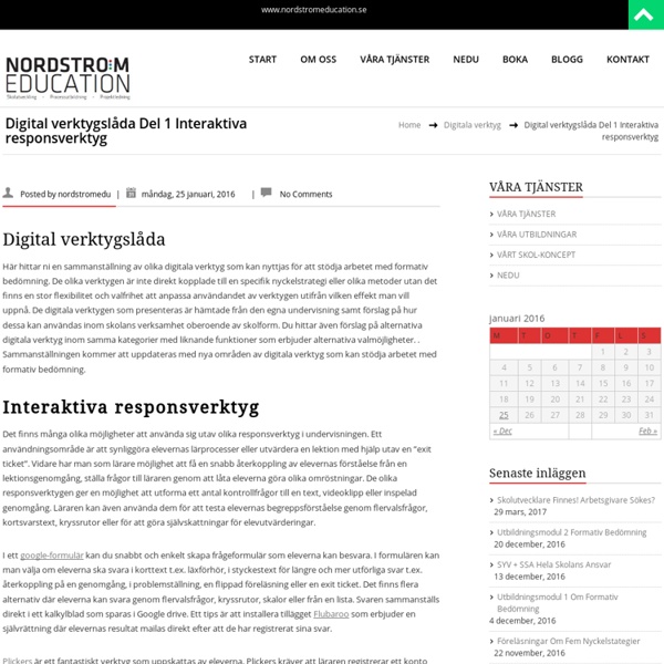Digital verktygslåda – NODSTRÖM EDUCATION