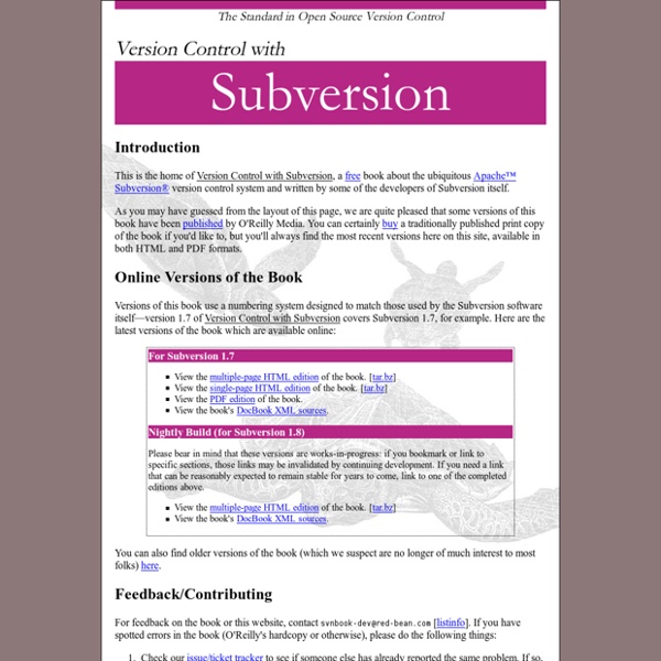 Version Control with Subversion