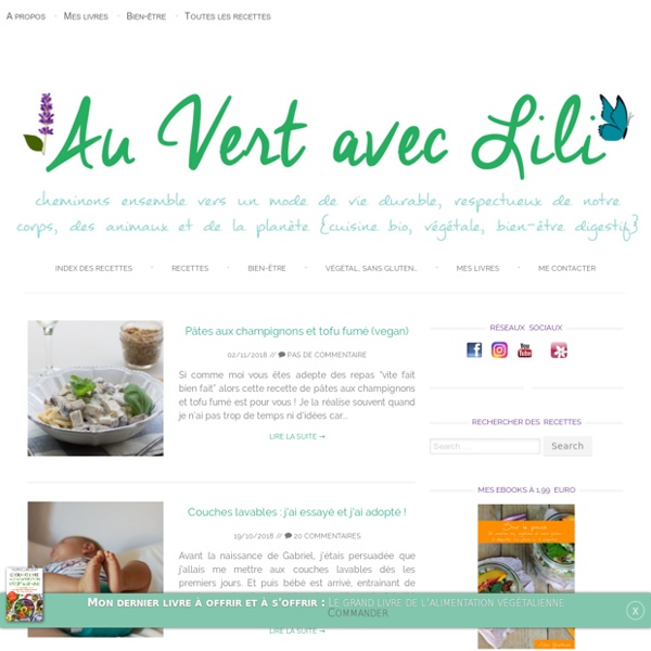 Lili's Kitchen – Recettes végétaliennes - « La bonne cuisine est honnête, sincère et simple »* … et végétalienne !
