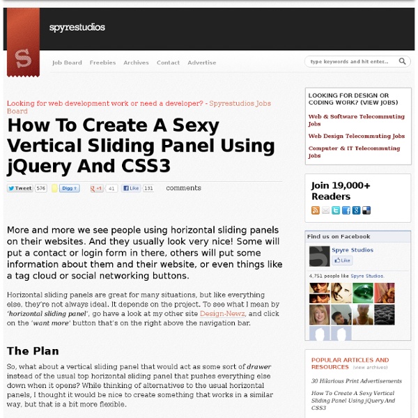 Vertical Sliding Panel
