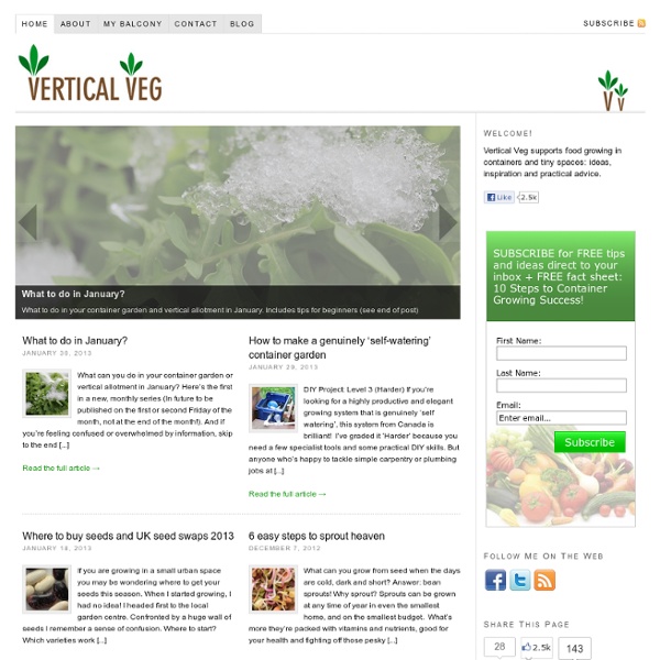 Vertical Veg — Grow your own vegetables