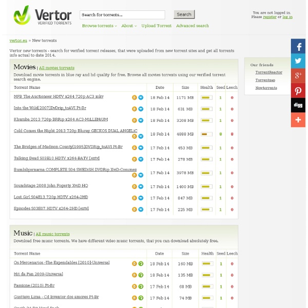 Vertor.com - Verified torrents.