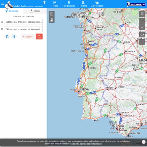 ViaMichelin: Mapas, planejador da rota, descobridor de rota, mapas Portugalia, mapas europeus, reserva de hotel, guias do viagem