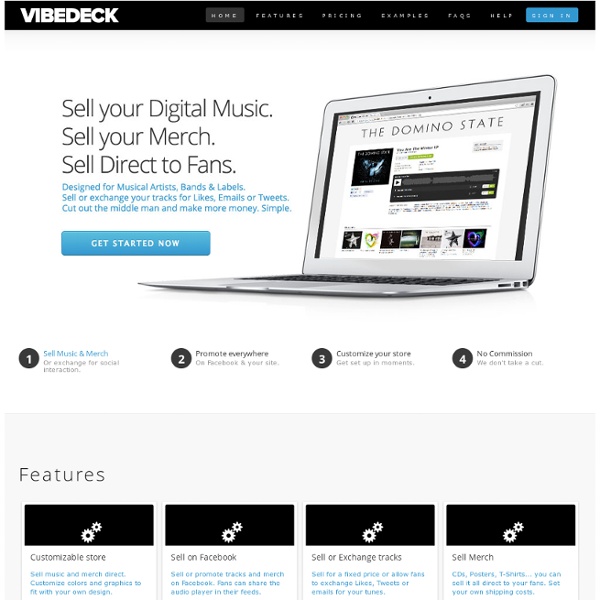 VibeDeck - Sell Your Music Online