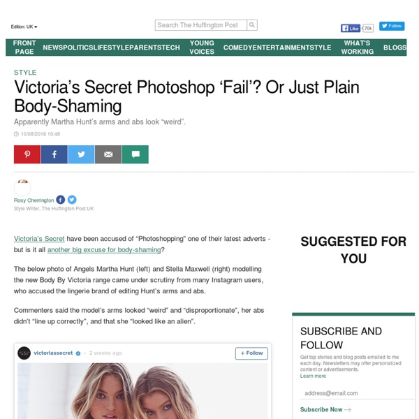 Victoria's Secret Photoshop 'Fail'? Or Just Plain Body-Shaming