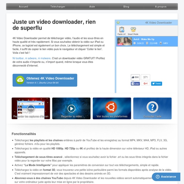 Free Video Downloader pour PC, Mac et Linux.