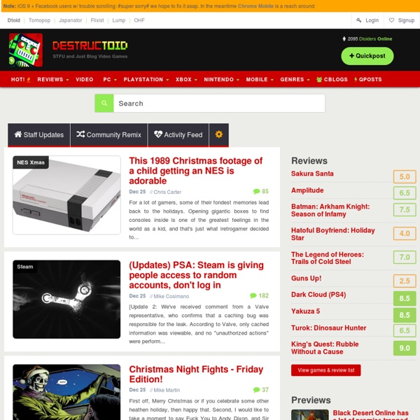 Destructoid.com - For Gamers. By Gamers. *