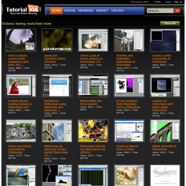 Free Video Tutorials &amp; Tutorial Video Sharing