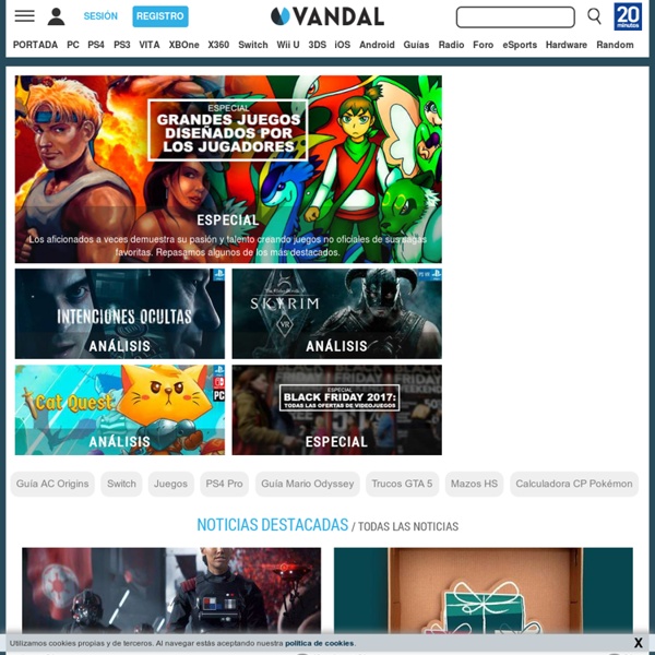 Vandal Online Videojuegos - PlayStation 3, Xbox 360, Wii, Nintendo DS, PSP, PlayStation 2