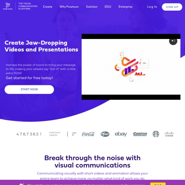 PowToon : Online business presentation software to create free, cool, animated, powerpoint video alternatives
