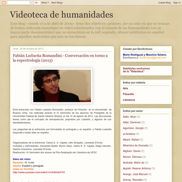 Videoteca de humanidades