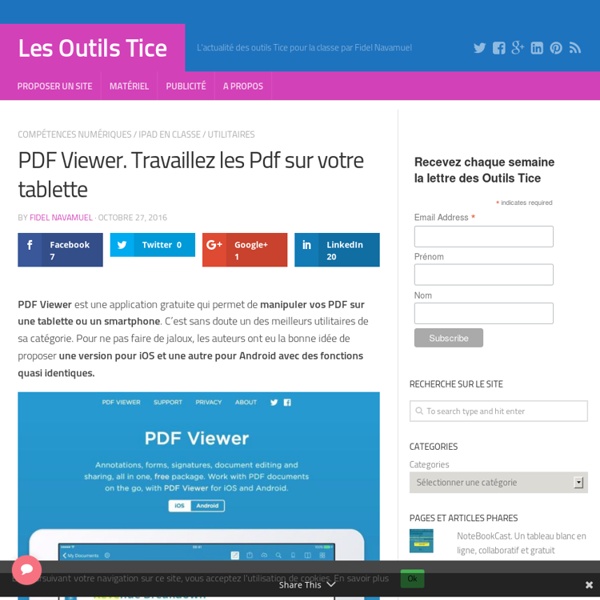 PDF Viewer. Travaillez les Pdf sur votre tablette – Les Outils Tice