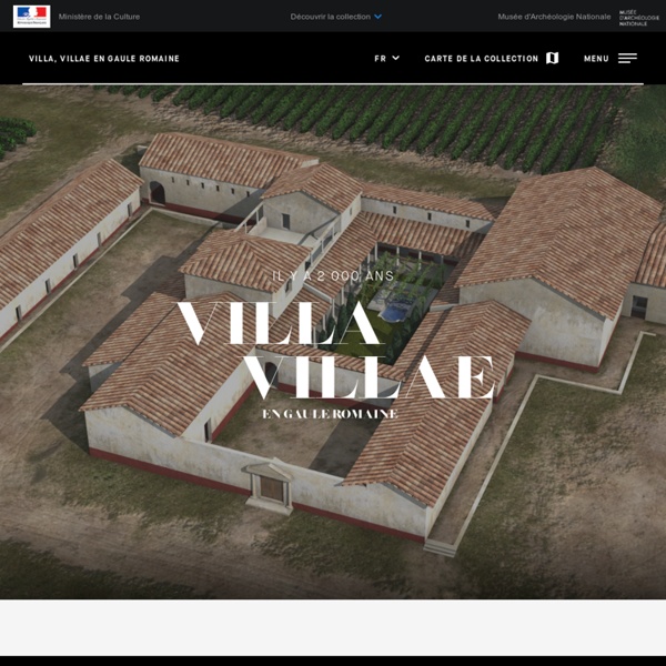 Villa, villae en Gaule romaine. Villa-Loupian en Languedoc