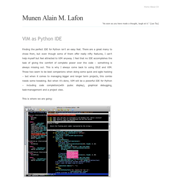 VIM as Python IDE