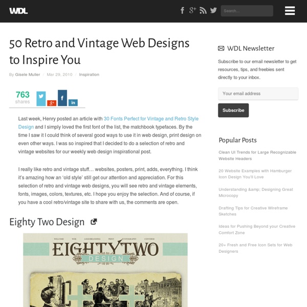 50 Retro and Vintage Web Designs to Inspire You