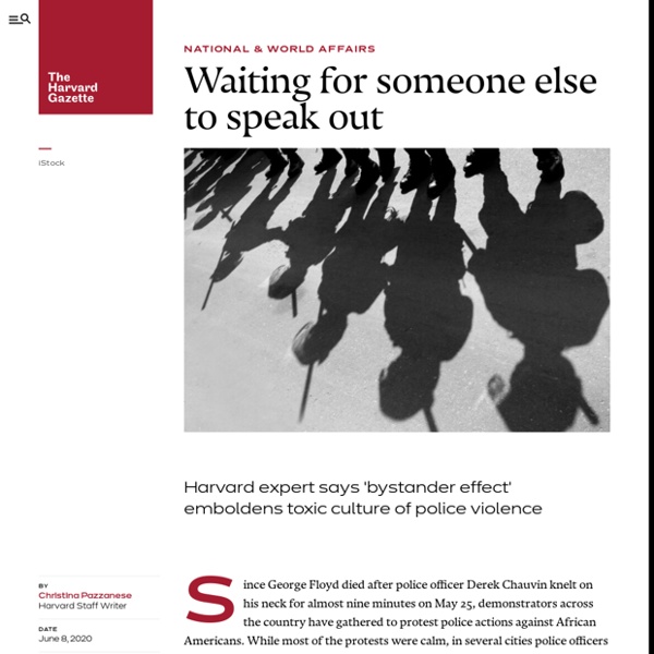 Example: George Floyd's Death - Police violence and the ‘bystander