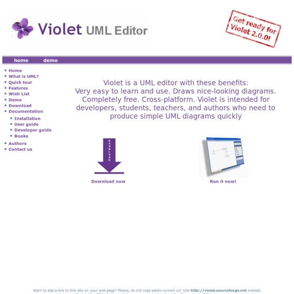 Violet UML Editor : easy to use, completely free | Pearltrees