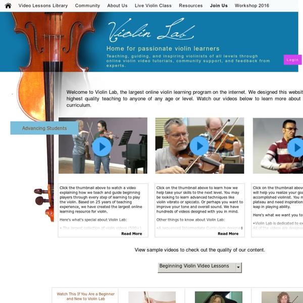 Violin Lab - Beginner Online Violin Lessons