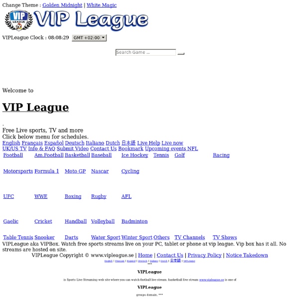 VIPLeague - Live Sports Livestreams - Sports On Demand Online For Free