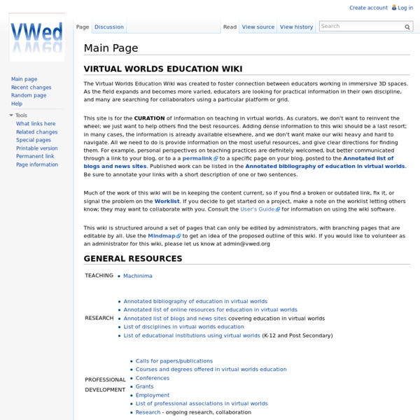 Virtual Worlds Education Wiki