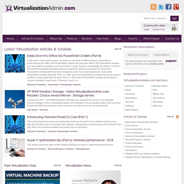 Virtualization Resource Site: Articles & Tutorials