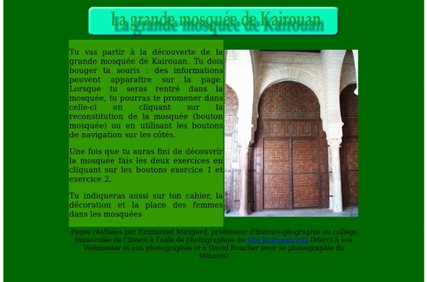 Visite virtuelle de la Grande mosquée de Kairouan