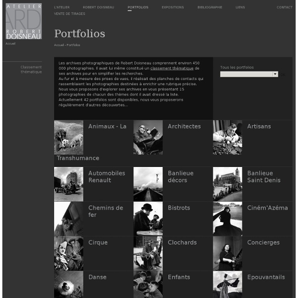  Galeries virtuelles des photographies de Doisneau