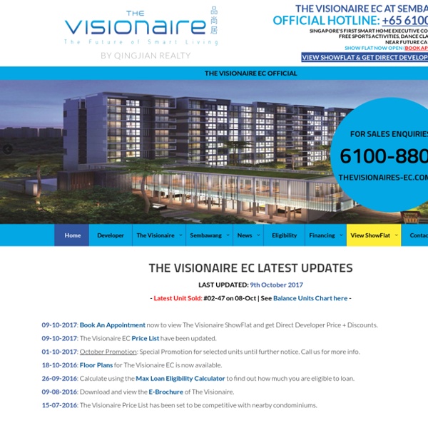 The Visionaire EC - Official Website - Sembawang EC Singapore