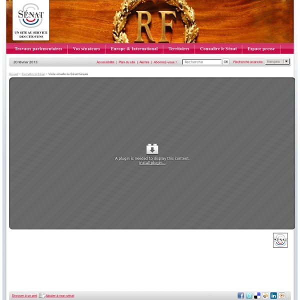 Visite virtuelle du Sénat français 