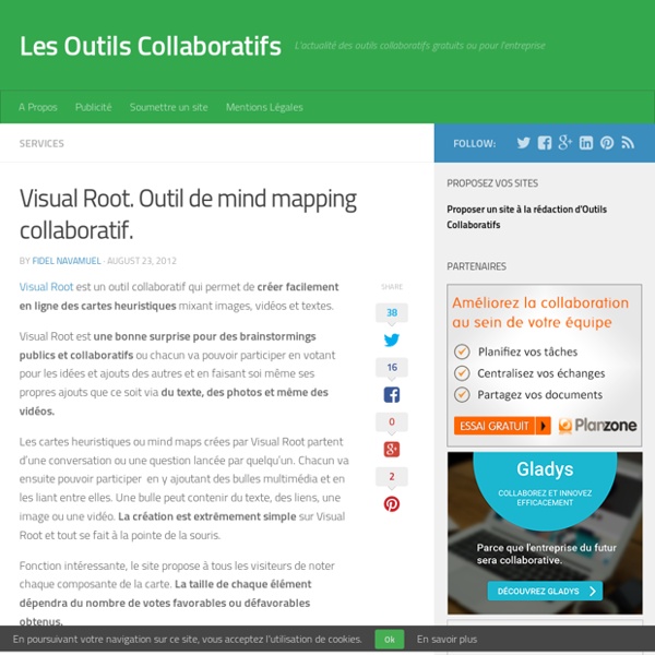 Visual Root. Outil de mind mapping collaboratif