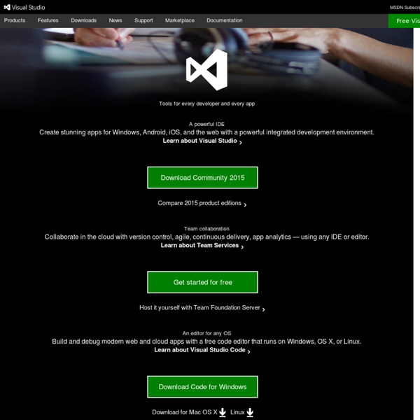 Visual Studio - Microsoft Developer Tools