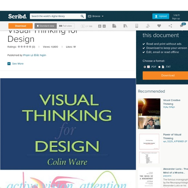 Visual Thinking for Design