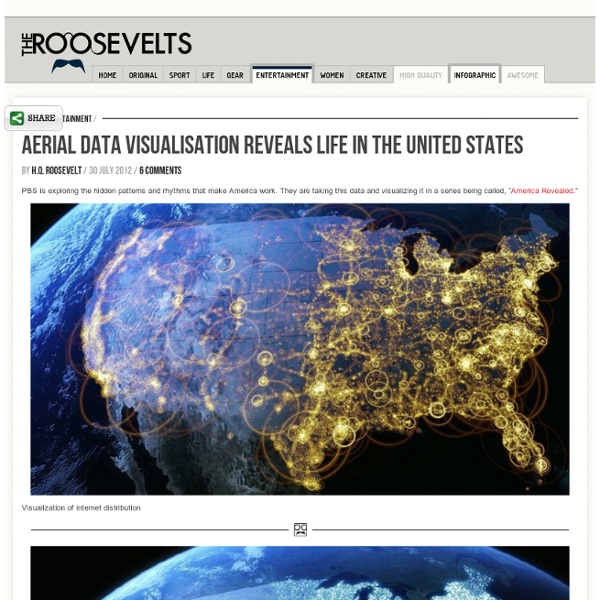 Aerial Data Visualisation Reveals Life In The United States