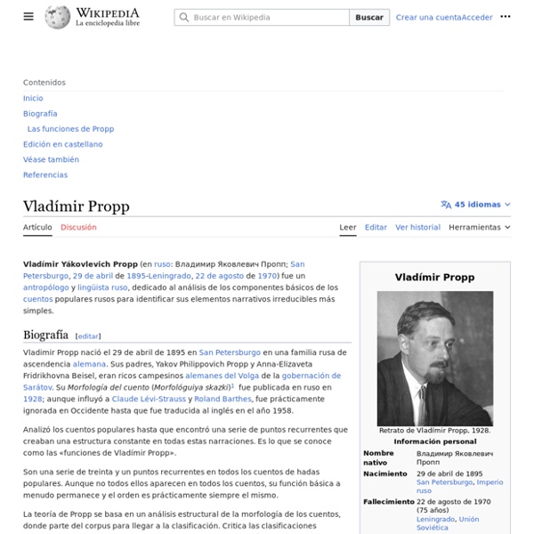 Vladímir Propp
