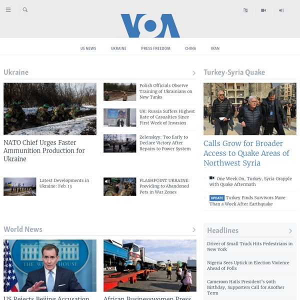 VOA News - Voice of America Homepage - News in 45 Languages