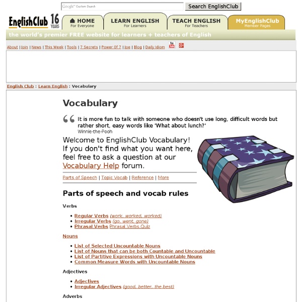 Vocabulary