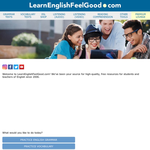 ESL/ELL-English Grammar and Vocabulary Tests, Worksheets, Free ESL Resources