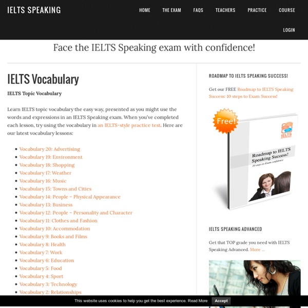 IELTS vocabulary practice by topic