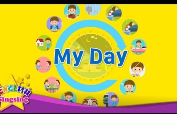 (54) Kids vocabulary - My Day - Daily Routine - Learn English for kids - English educational video
