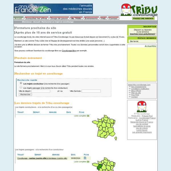 Covoiturage en France et par régions - Tribu-covoiturage