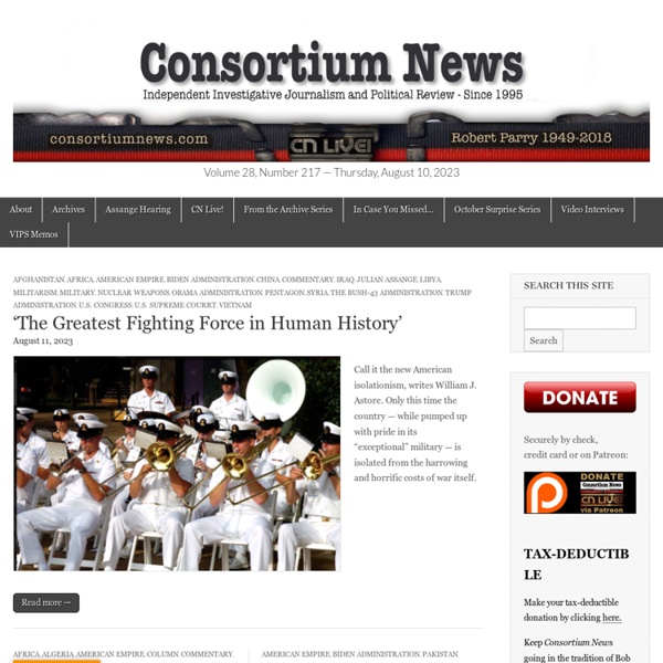 Consortiumnews – Independent Investigative Journalism Since 1995