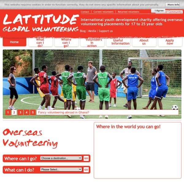 Gap year travel volunteering around the world from Lattitude