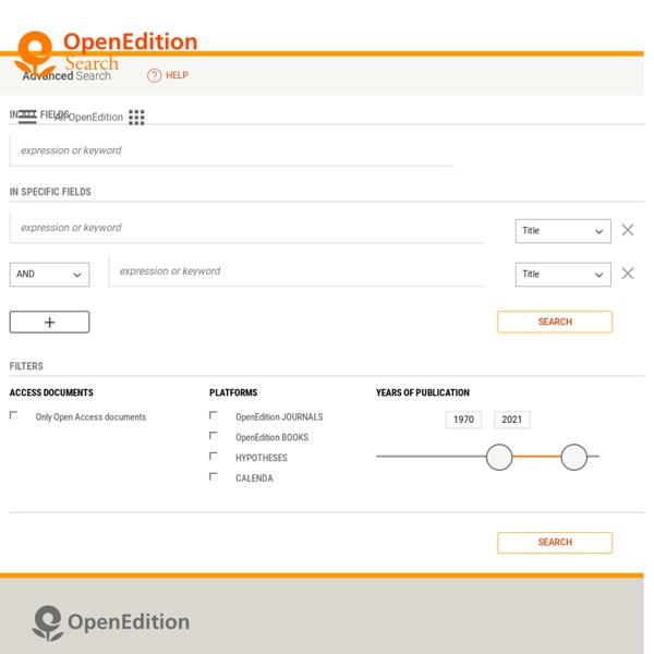 In-Extenso.org : moteur de recherche spécialisé en sciences humaines et sociales