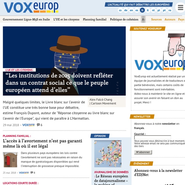 Actualités Europe, cartoons et revues de presse