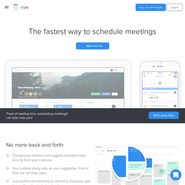 Vyte.in - Schedule meetings 10x faster