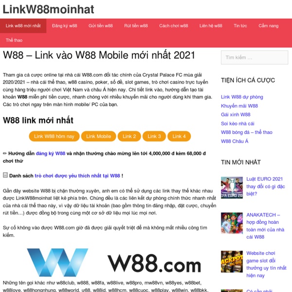 W88 - Link Vào W88 Mới Nhất - Nhà Cái Châu Á Uy Tín