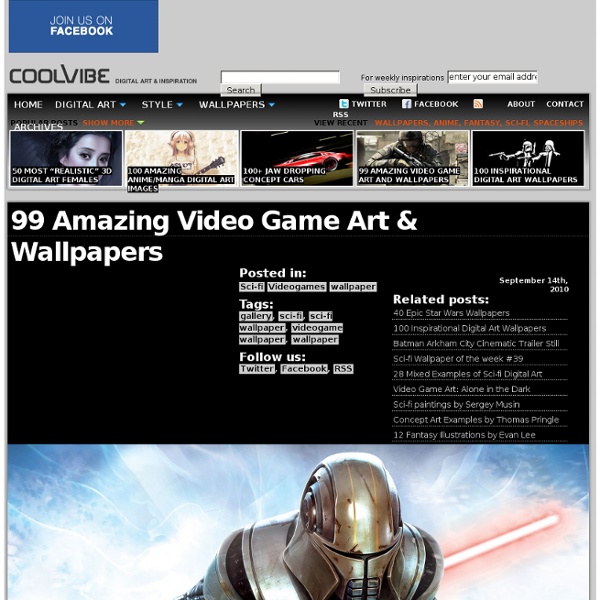 99 Amazing Video Game Art & Wallpapers - CoolVibe – Digital Art & Inspiration.