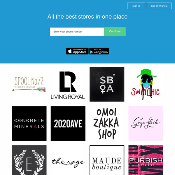 Wanelo - bookmark your favorite products
